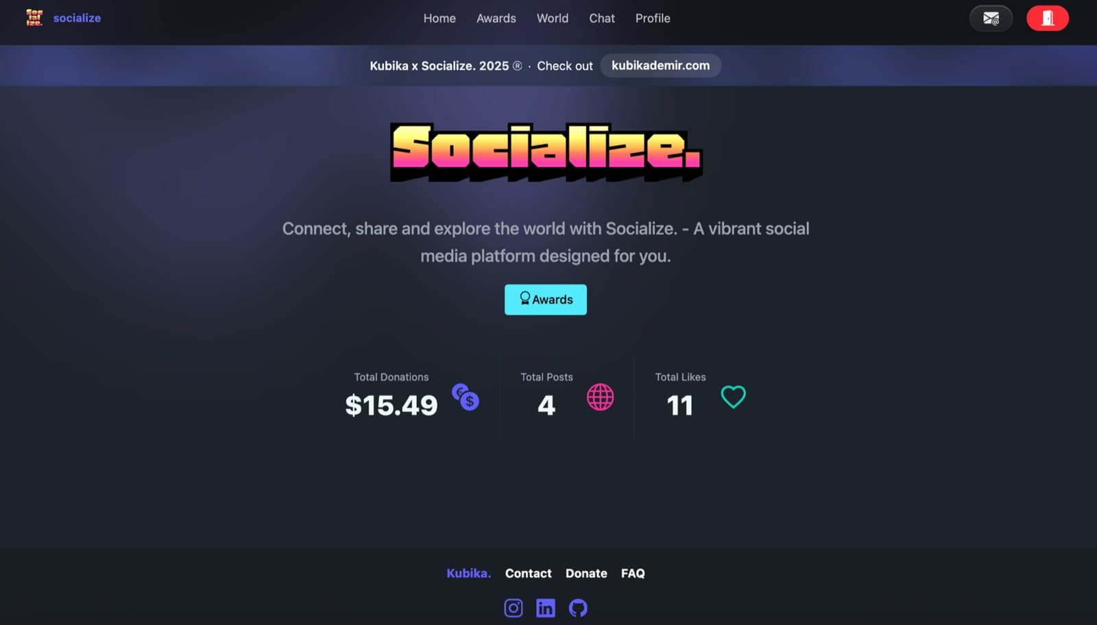 Socialize. cover